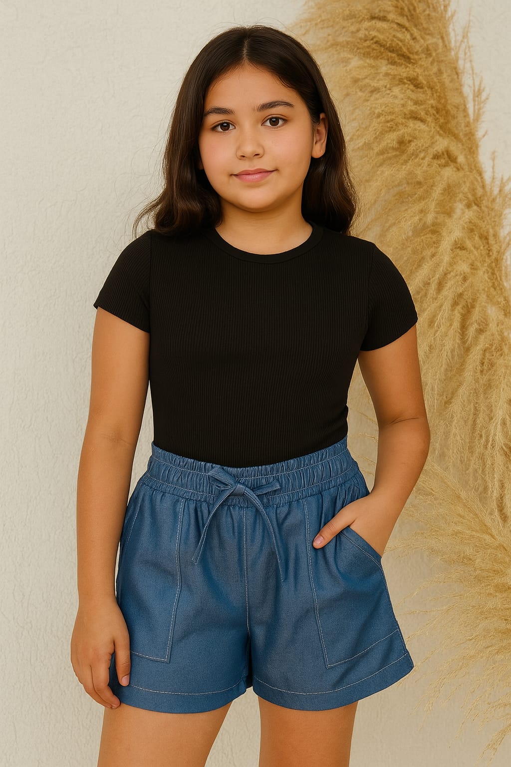SHORT CHAMBRAY